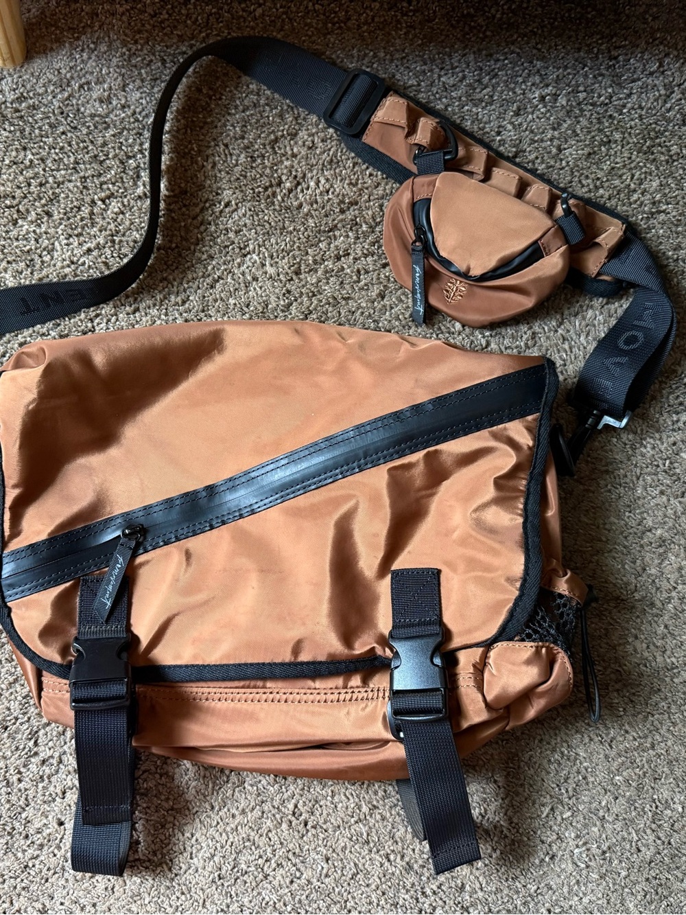 Free People messenger bag with pouch